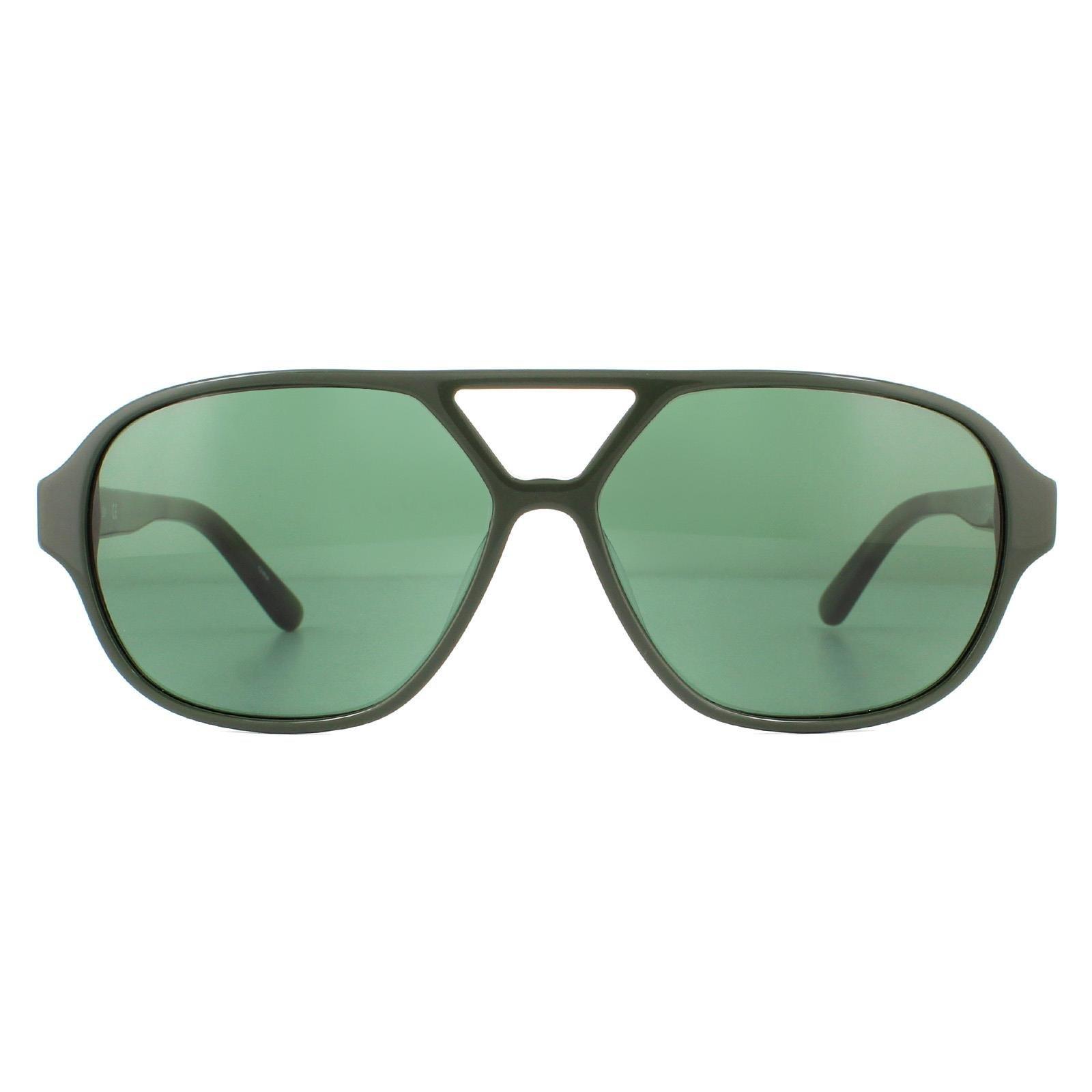 Солнцезащитные очки Aviator Cargo Зеленые Серые Зеленые CALVIN KLEIN, зеленый