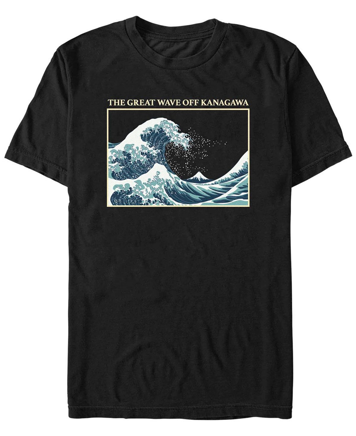 Мужская футболка Great Wave с короткими рукавами Fifth Sun мужская футболка cypress hill aztec skull с короткими рукавами минеральная стирка fifth sun черный