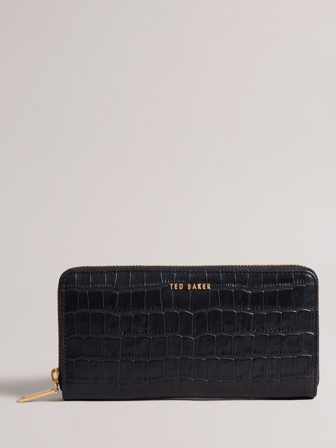 

Кошелек из фактурной кожи на молнии Ted Baker Croken, черный