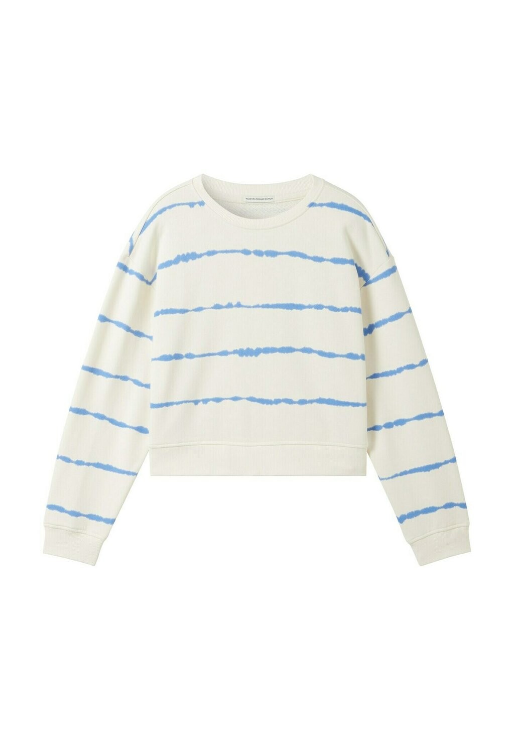 

Толстовка STRICK CROPPED TOM TAILOR, цвет tie dye stripe blue