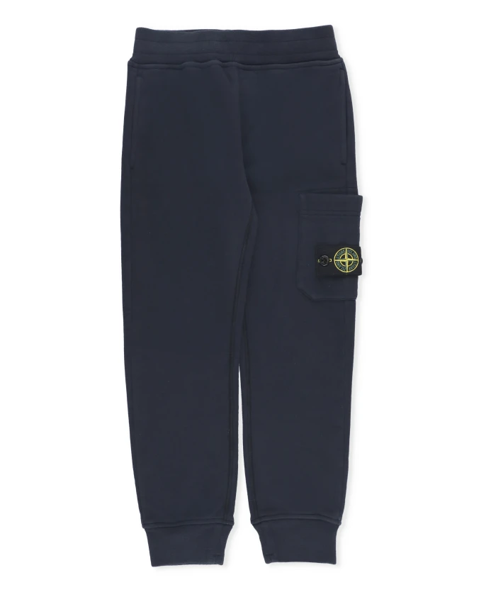

Хлопковые детские брюки карго Stone Island, синий