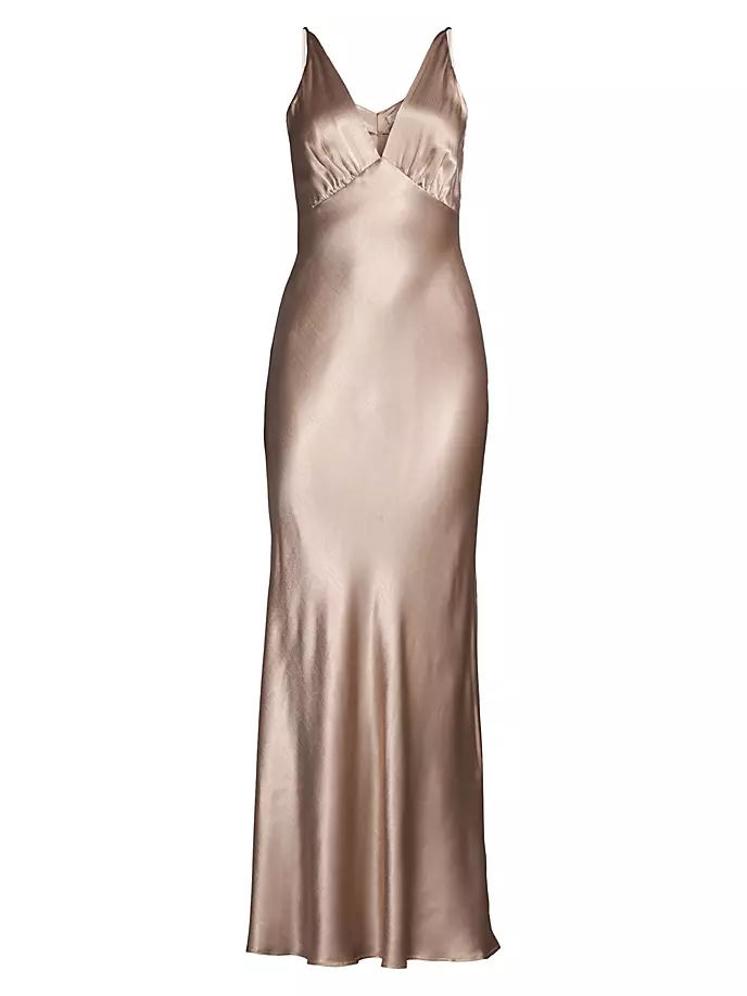 

Атласное платье Lorelai Bec & Bridge, цвет smoke taupe