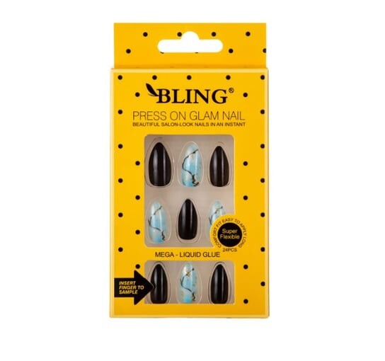 

Типсы BLING, Искусственные ногти, (24 шт.) – мрамор, узор III