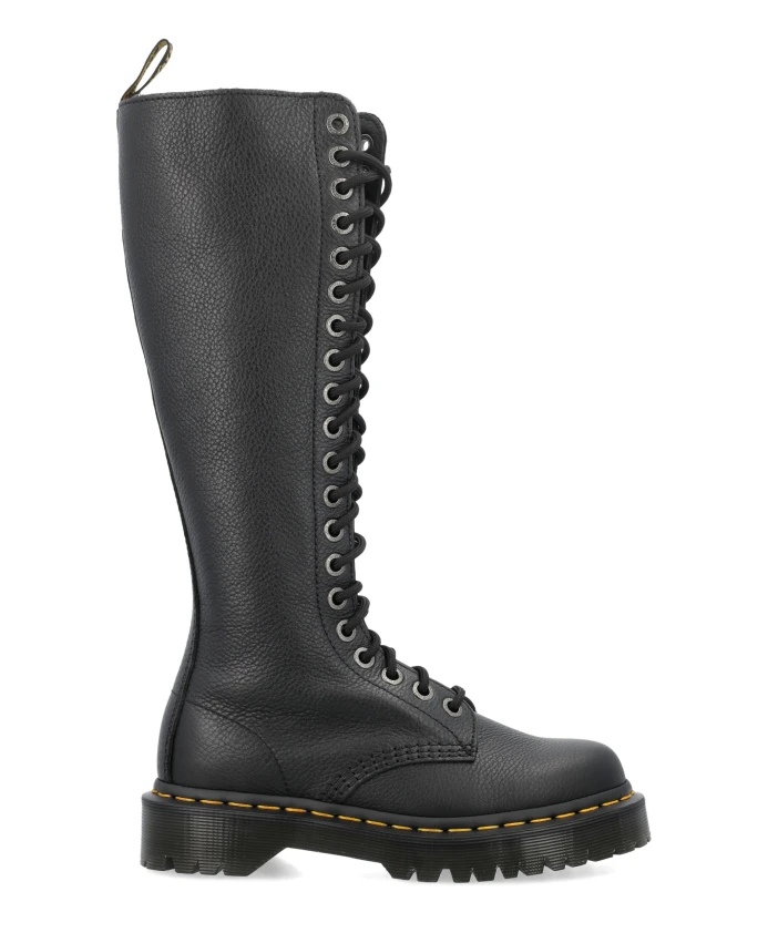 

Кожаные сапоги до колена Dr. Martens, черный