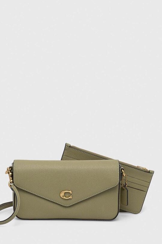 

Кожаная сумка Coach, зеленый