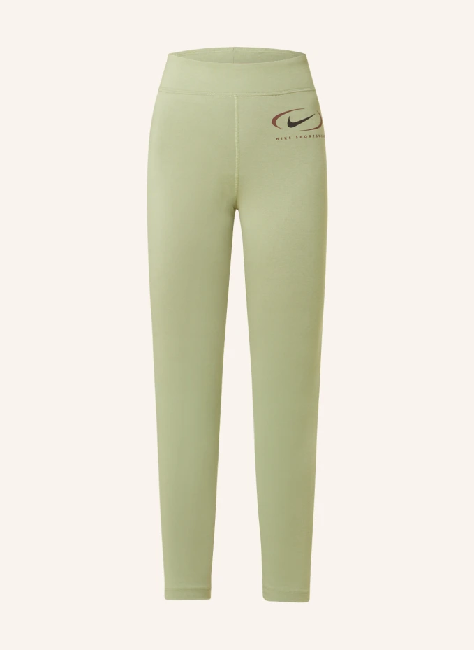 Леггинсы 7/8 спортивная одежда Nike, зеленый