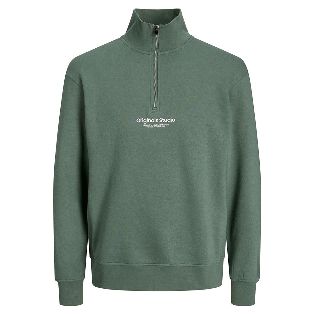 

Толстовка Jack & Jones Vesterbro Sweat Quarter Zip Hn Sn Half Zip, зеленый