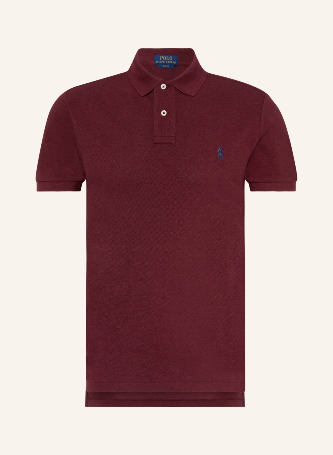 

Рубашка поло POLO RALPH LAUREN Piqué Slim Fit, темно-красный