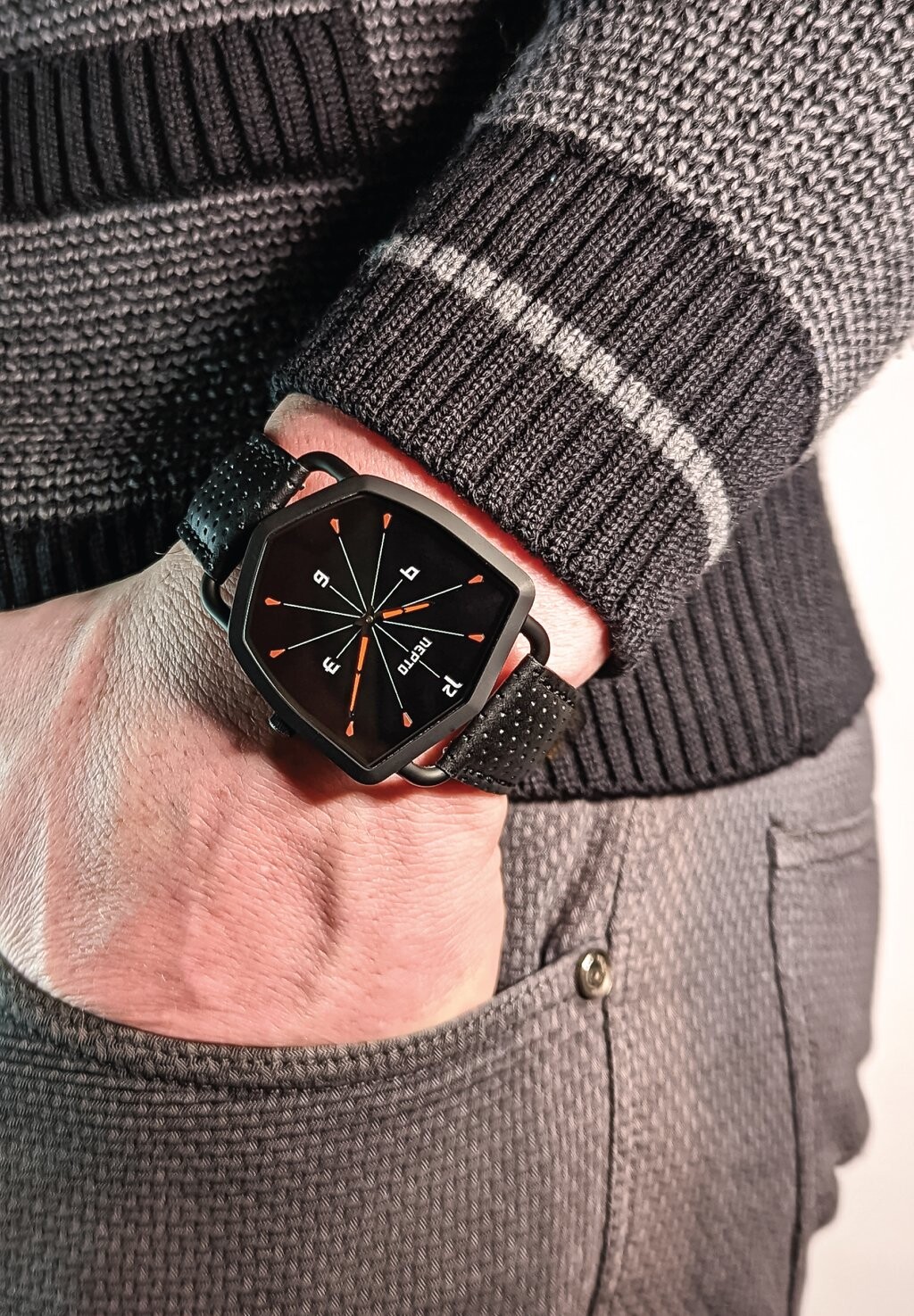 

Часы SHIELD BLACK REVERSO NEPTO, цвет black orange white