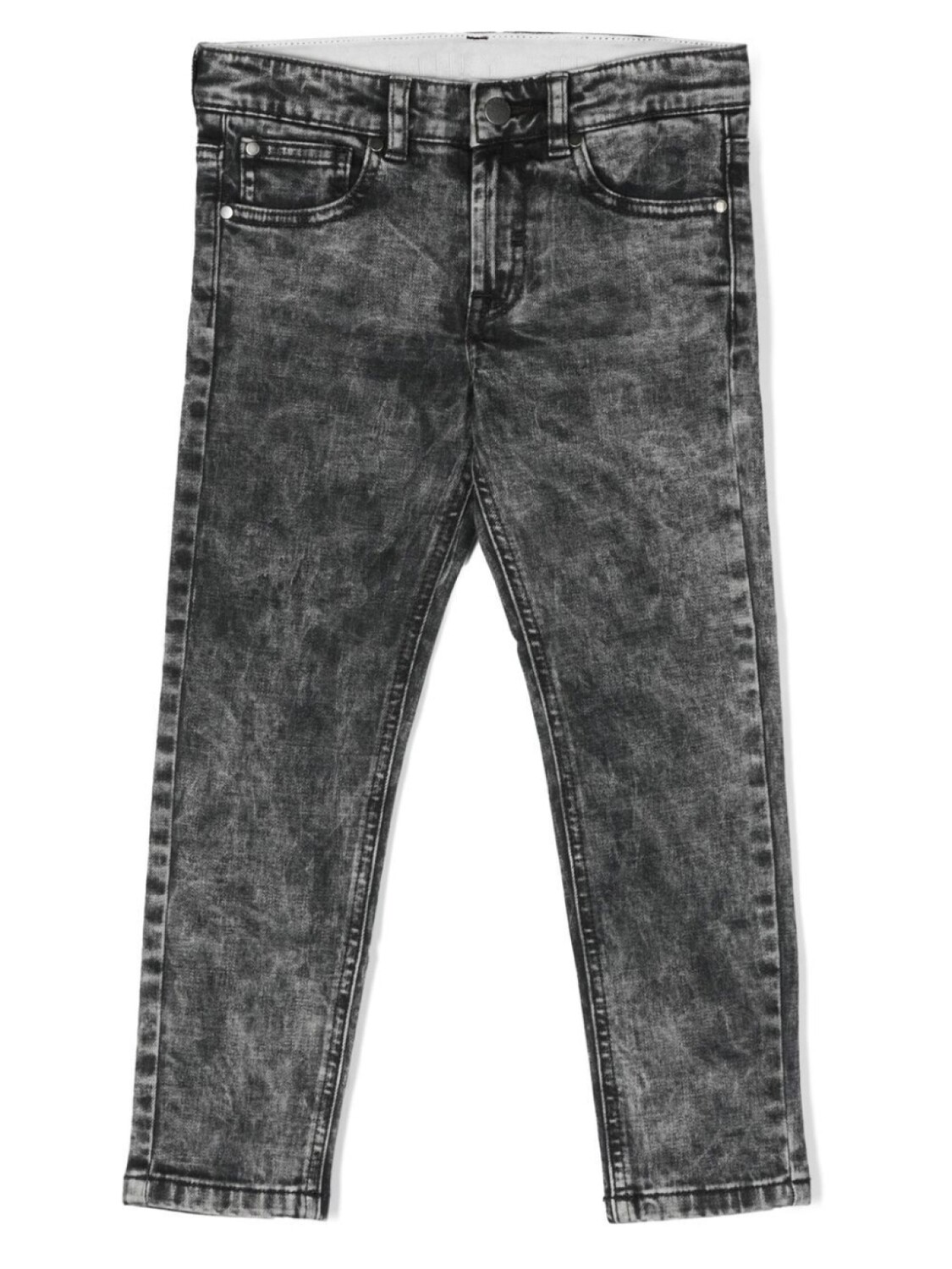 

Узкие джинсы с эффектом потертости Stella McCartney Kids, серый