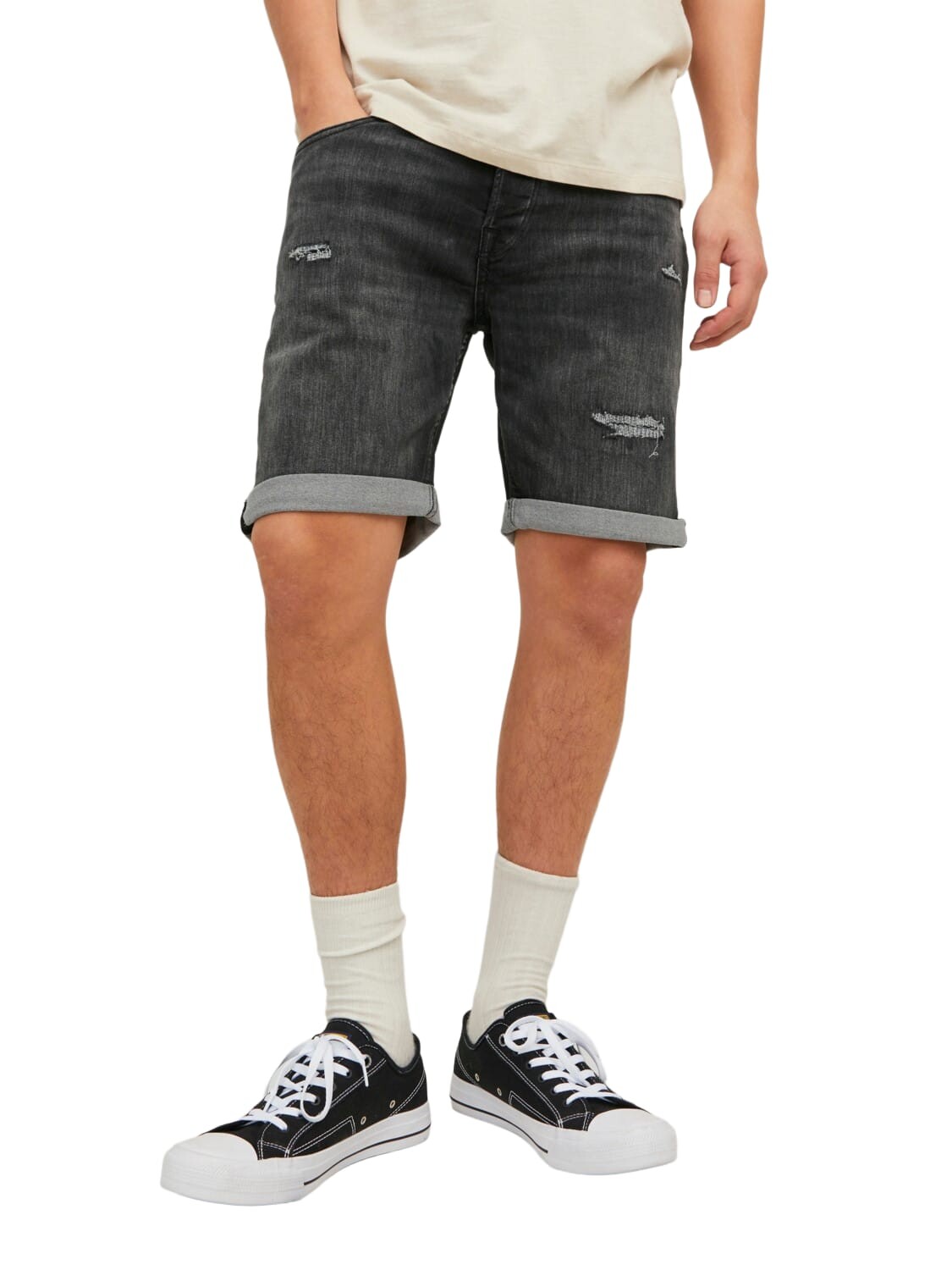 

Тканевые шорты Jack & Jones JJIRICK JJICON GE622 regular/straight, черный