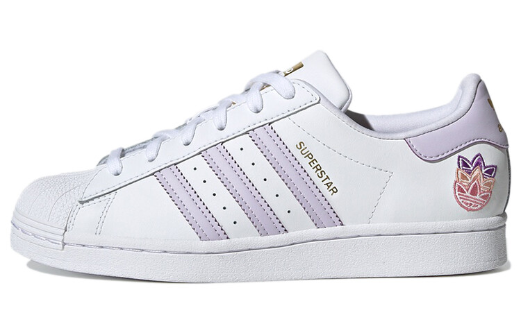 

Adidas originals Superstar женский белый фиолетовый оттенок