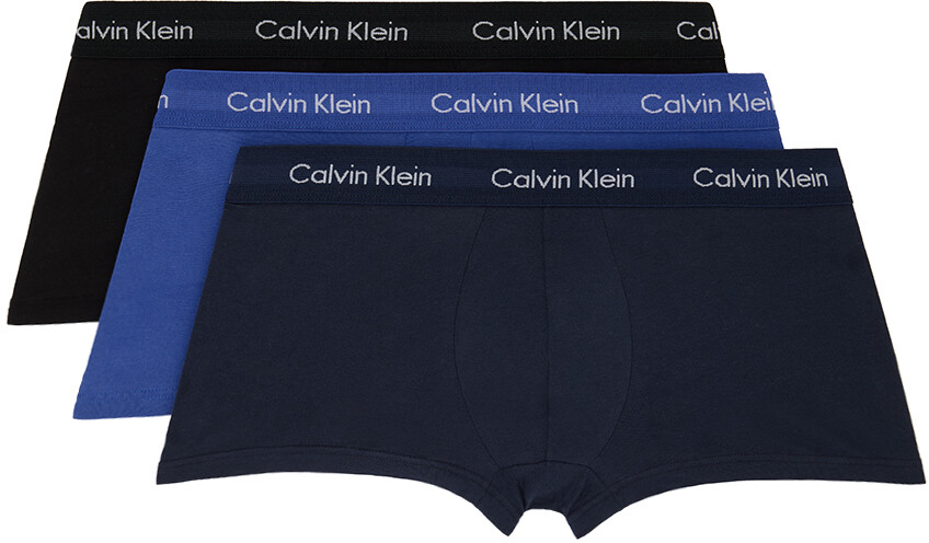 

Набор из трех разноцветных боксеров с низкой посадкой Calvin Klein Underwear