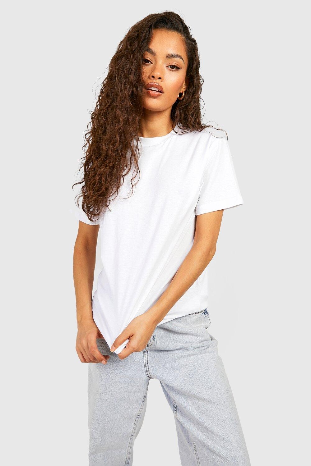 

Базовая футболка бойфренд Boohoo, слоновая кость, Бежевый