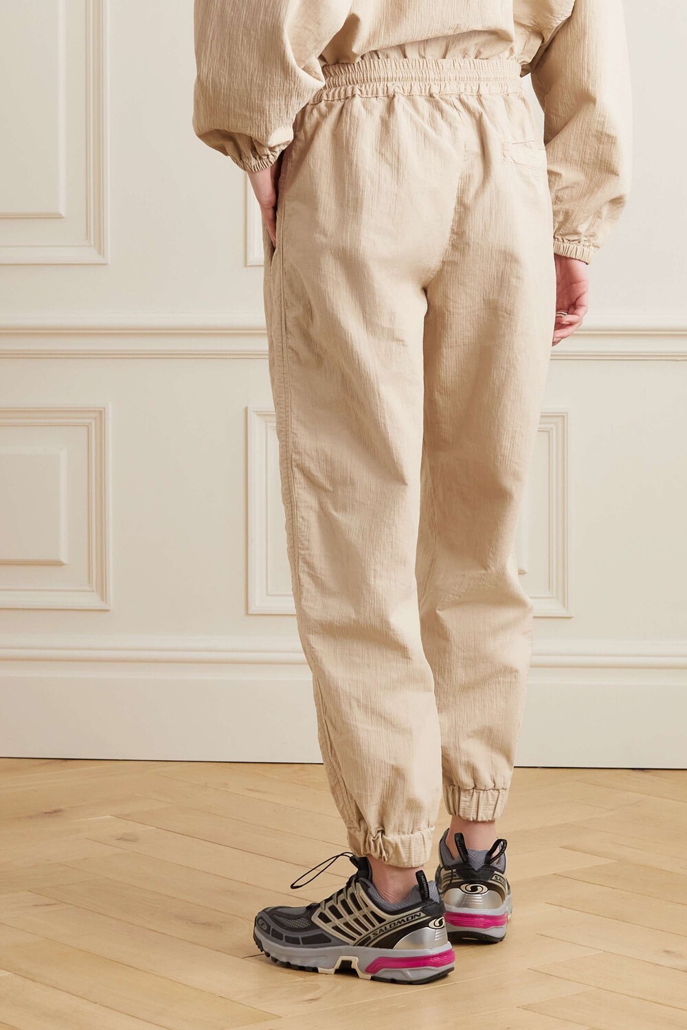 

JW ANDERSON Зауженные спортивные штаны из смесового хлопка, бежевый