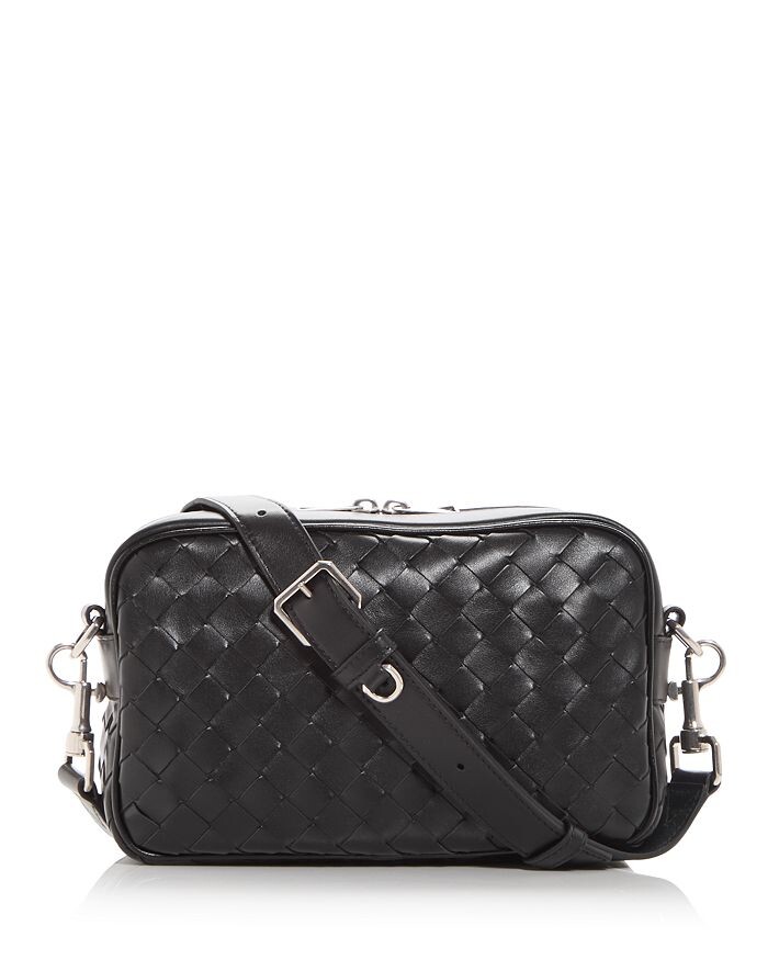 

Маленькая кожаная сумка для фотокамеры Intrecciato Bottega Veneta