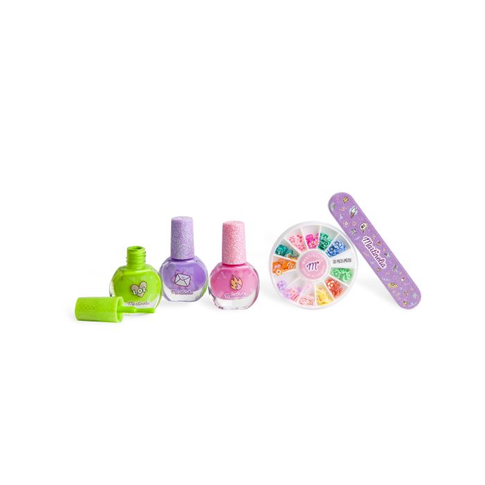 Набор косметики Super Girl Set de Uñas Martinelia, Set 5 productos средний набор для ногтей martinelia nail design kit super girl 5 шт