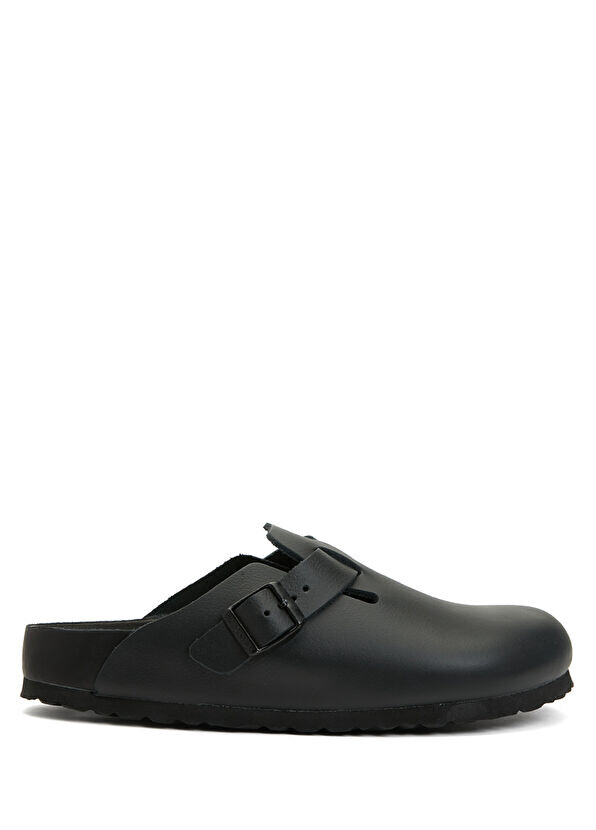 

Женские кожаные тапочки Boston exq Birkenstock, черный