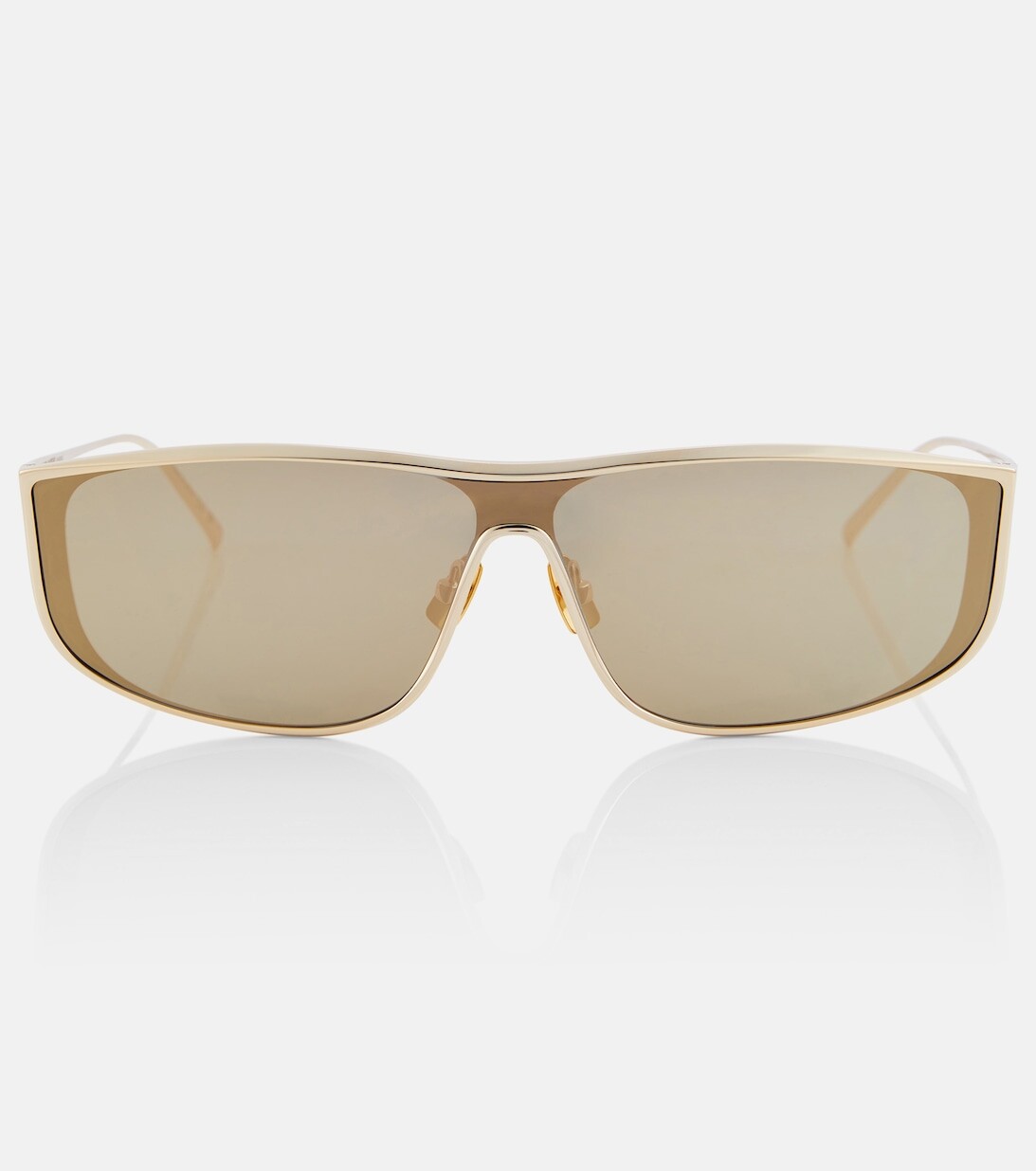 

Солнцезащитные очки прямоугольной формы SL 605 Saint Laurent, золотой