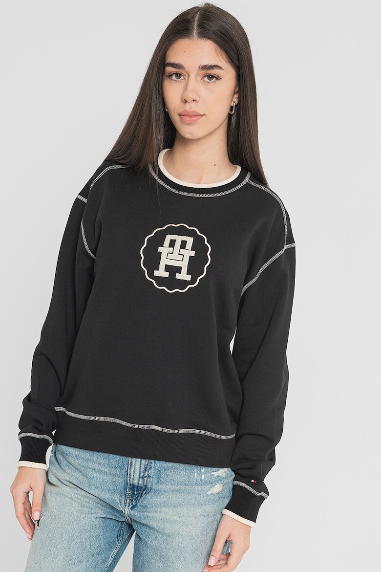 

Толстовка с логотипом Tommy Hilfiger, черный