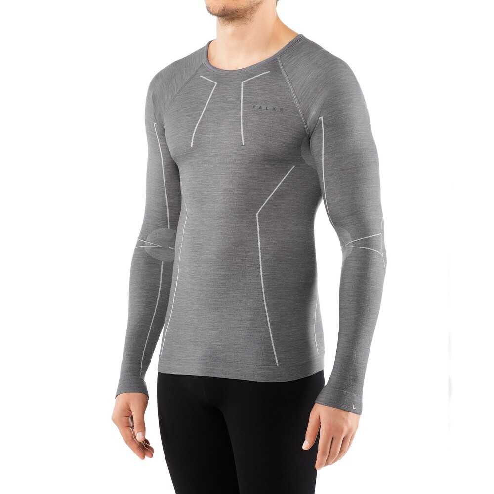 

Футболка с длинным рукавом Falke Wool-Tech, серый