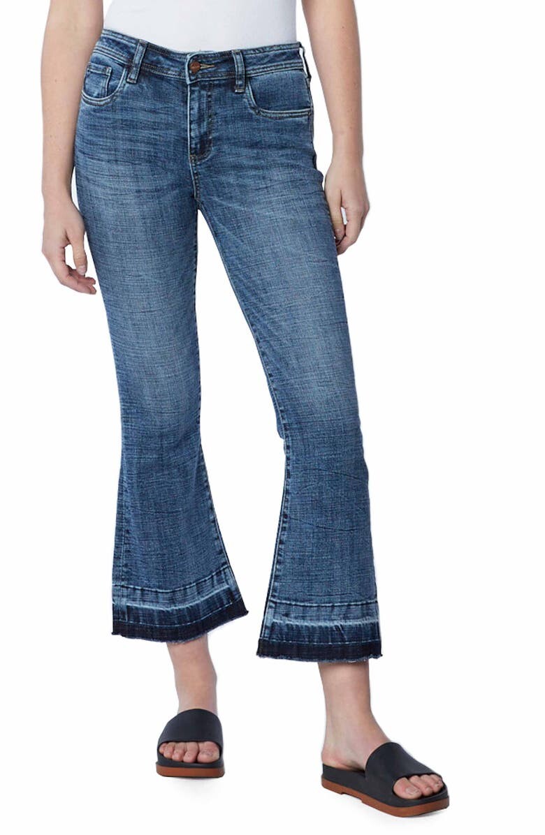 

Джинсы Baby Crop Flare с выпущенным краем HINT OF BLU