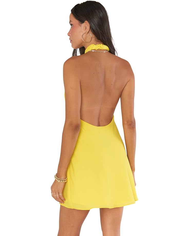 Платье Show Me Your Mumu Jasmine Halter Mini Dress, цвет Bright Yellow