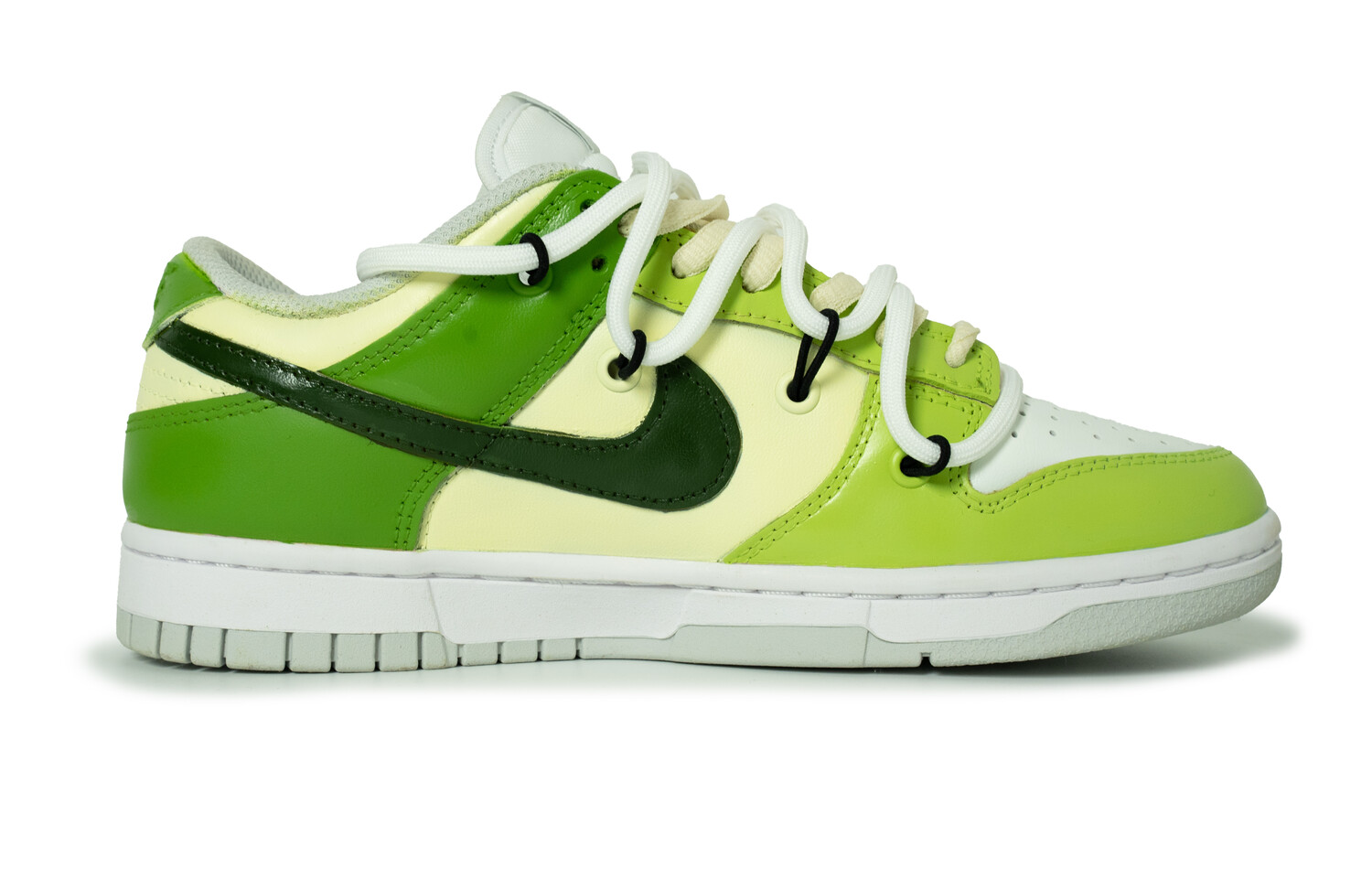 

Кроссовки Nike Dunk Skateboarding Shoes Women's Low-top White/green/beige, зеленый