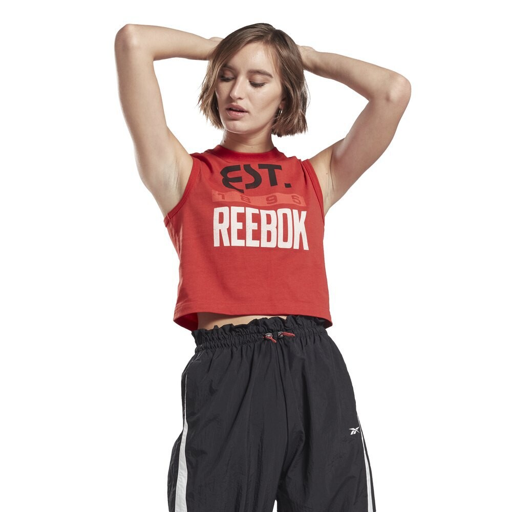 

Футболка без рукавов Reebok Studio High Intensity Graphic, красный