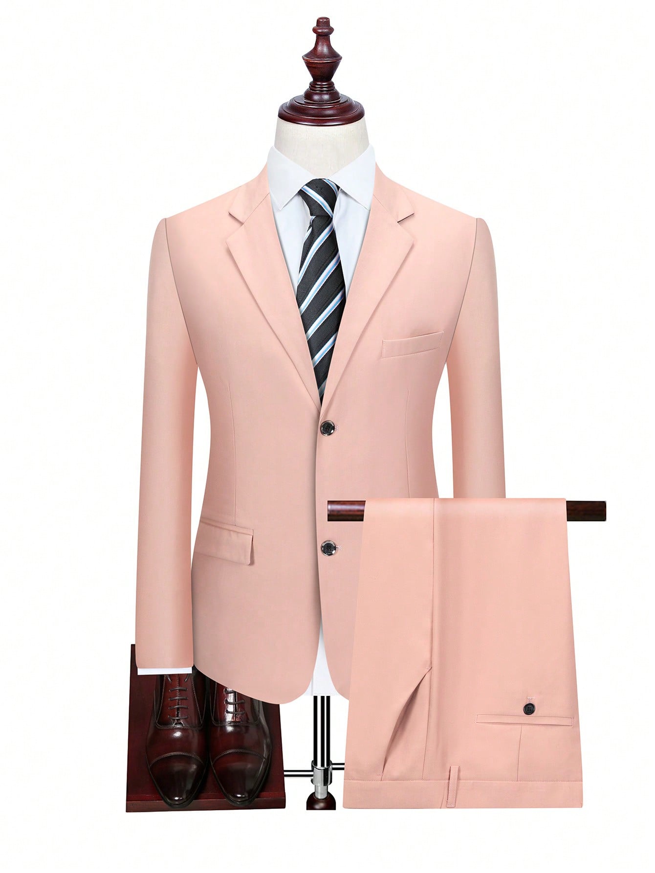 Мужской однотонный пиджак Manfinity Mode, розовый мужской однотонный костюм с воротником стойкой manfinity mode черный