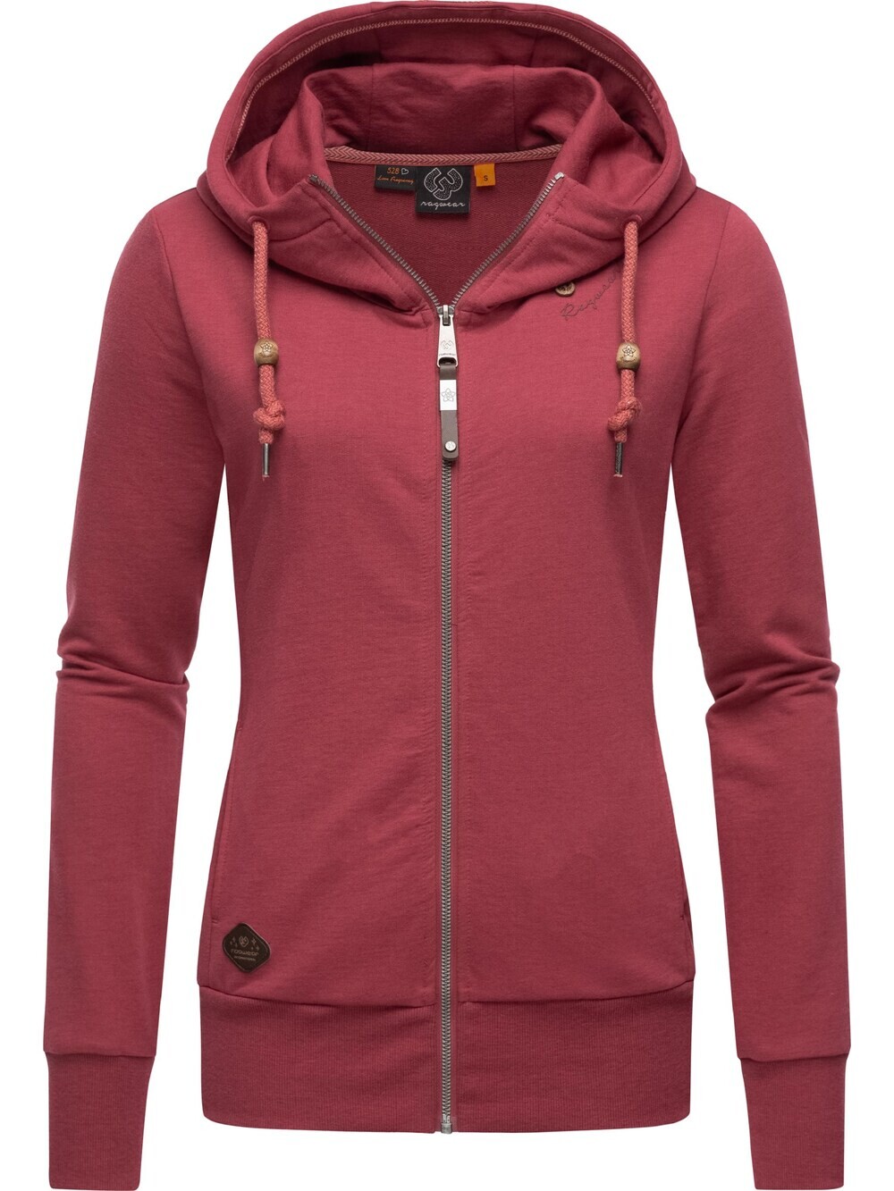

Толстовка на молнии Ragwear Paya, пастельно-красный