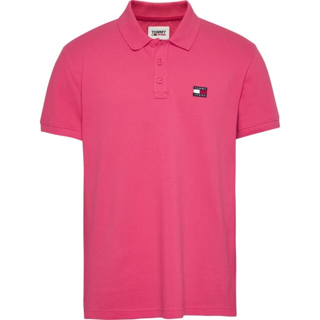 

Поло с классическим значком Polo ss Tommy Jeans, розовый