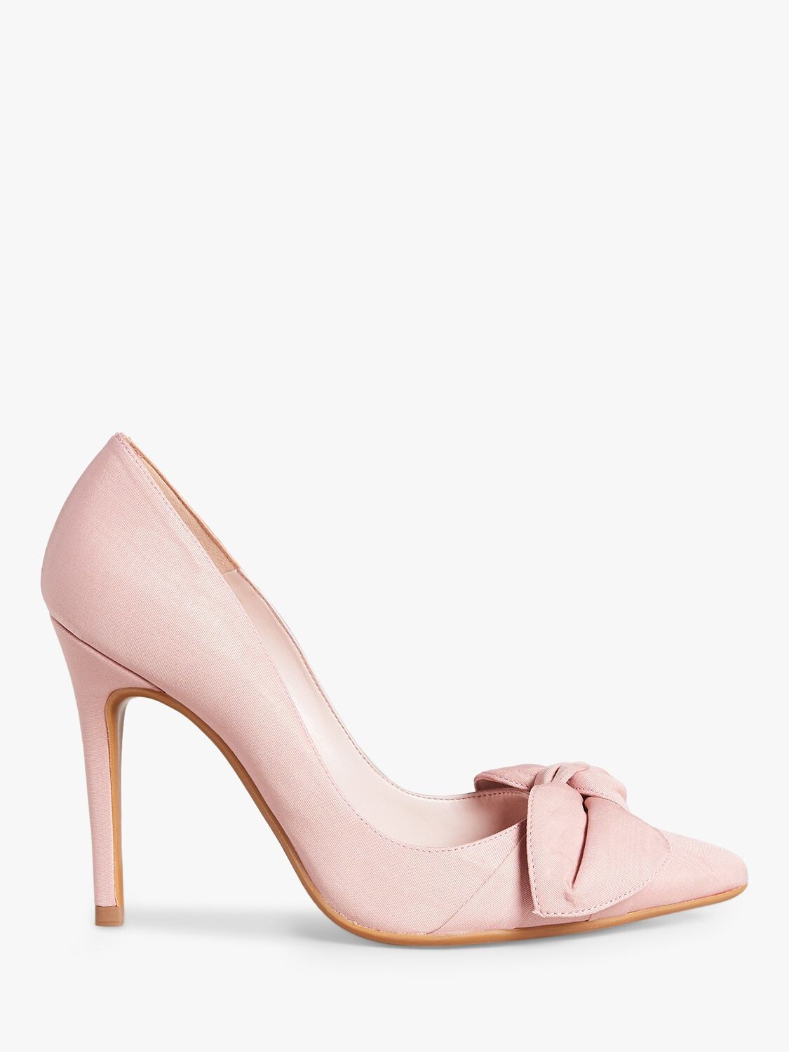 

Туфли-лодочки из атласа с бантом Ted Baker Hyana Moire, темно-розовый