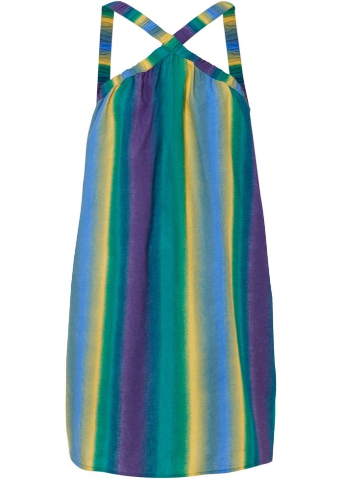 цена Градиентное льняное платье Rainbow, фиолетовый