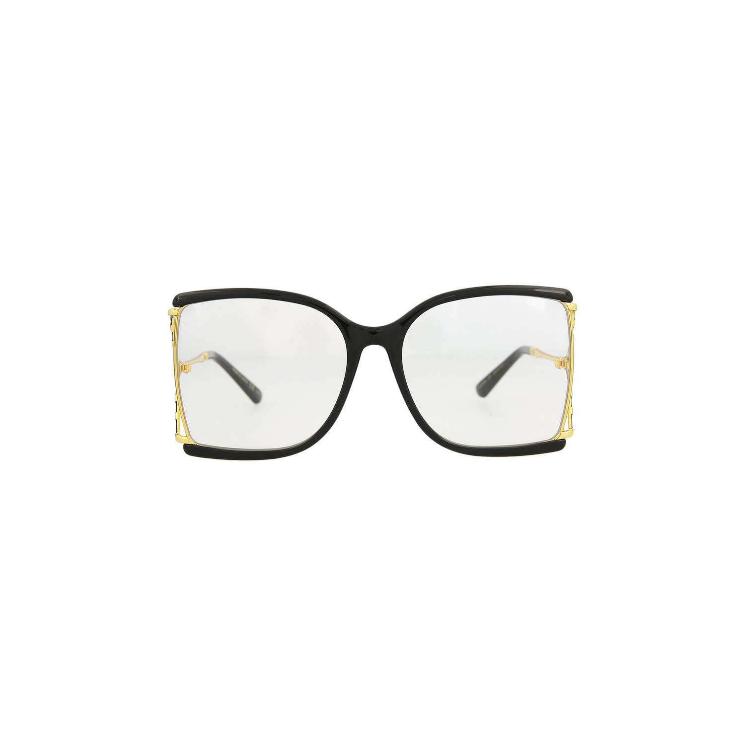 

Солнцезащитные очки Gucci в квадратной оправе, черные/прозрачные