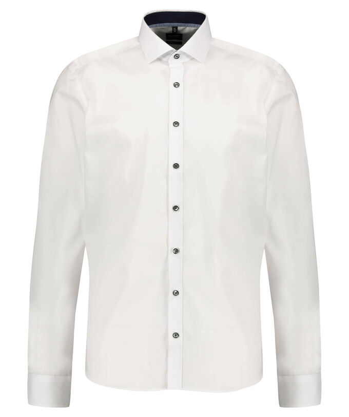 Рубашка по фигуре с длинным рукавом Olymp Level Five, белый цена и фото