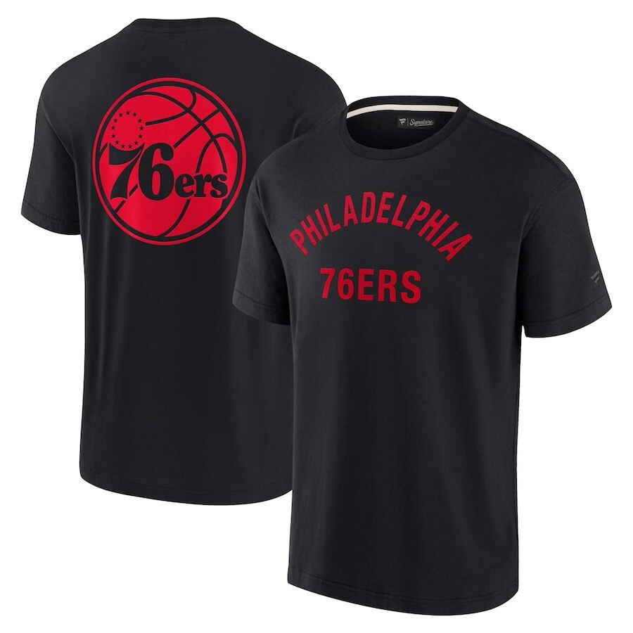 

Футболка с коротким рукавом Fanatics Signature Philadelphia 76Ers, черный