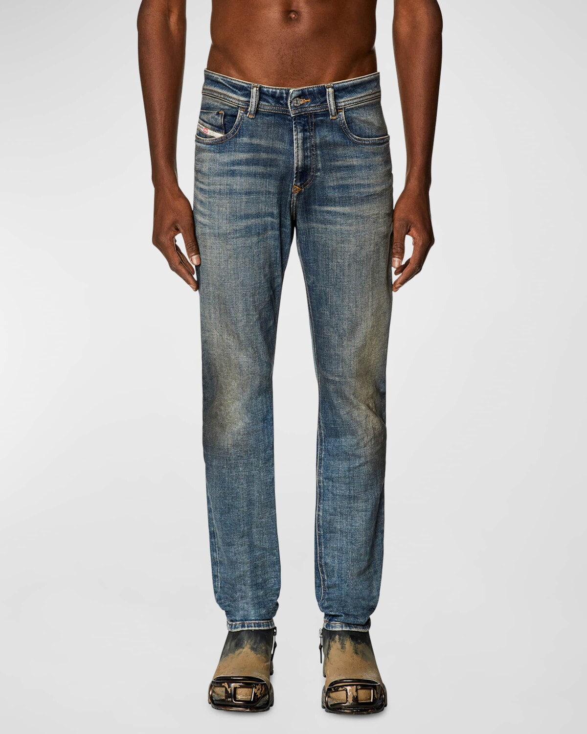 

Мужские джинсы скинни Sleenker 1979 года Diesel, цвет Denim