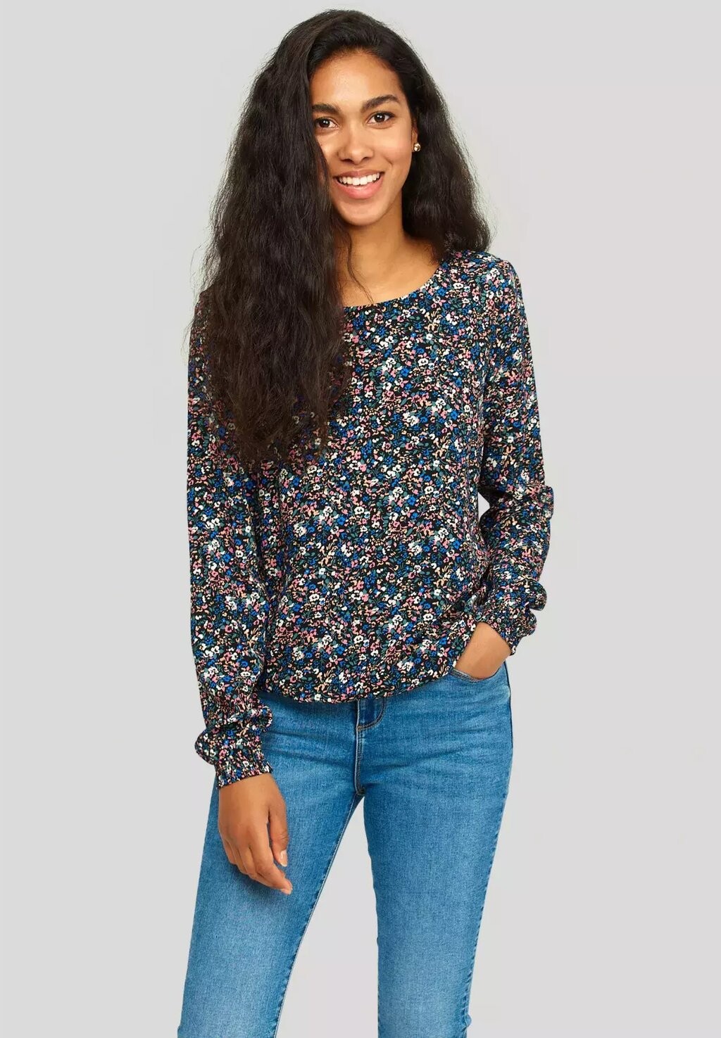 

Блузка Greenpoint с круглым вырезом, мультиколор