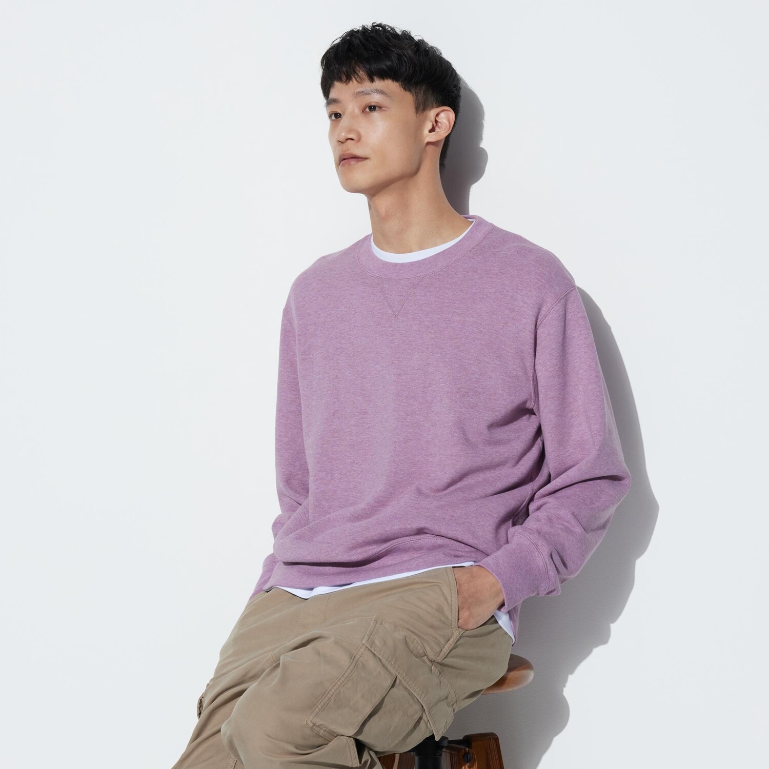 

Толстовка Uniqlo с длинными рукавами, фиолетовый