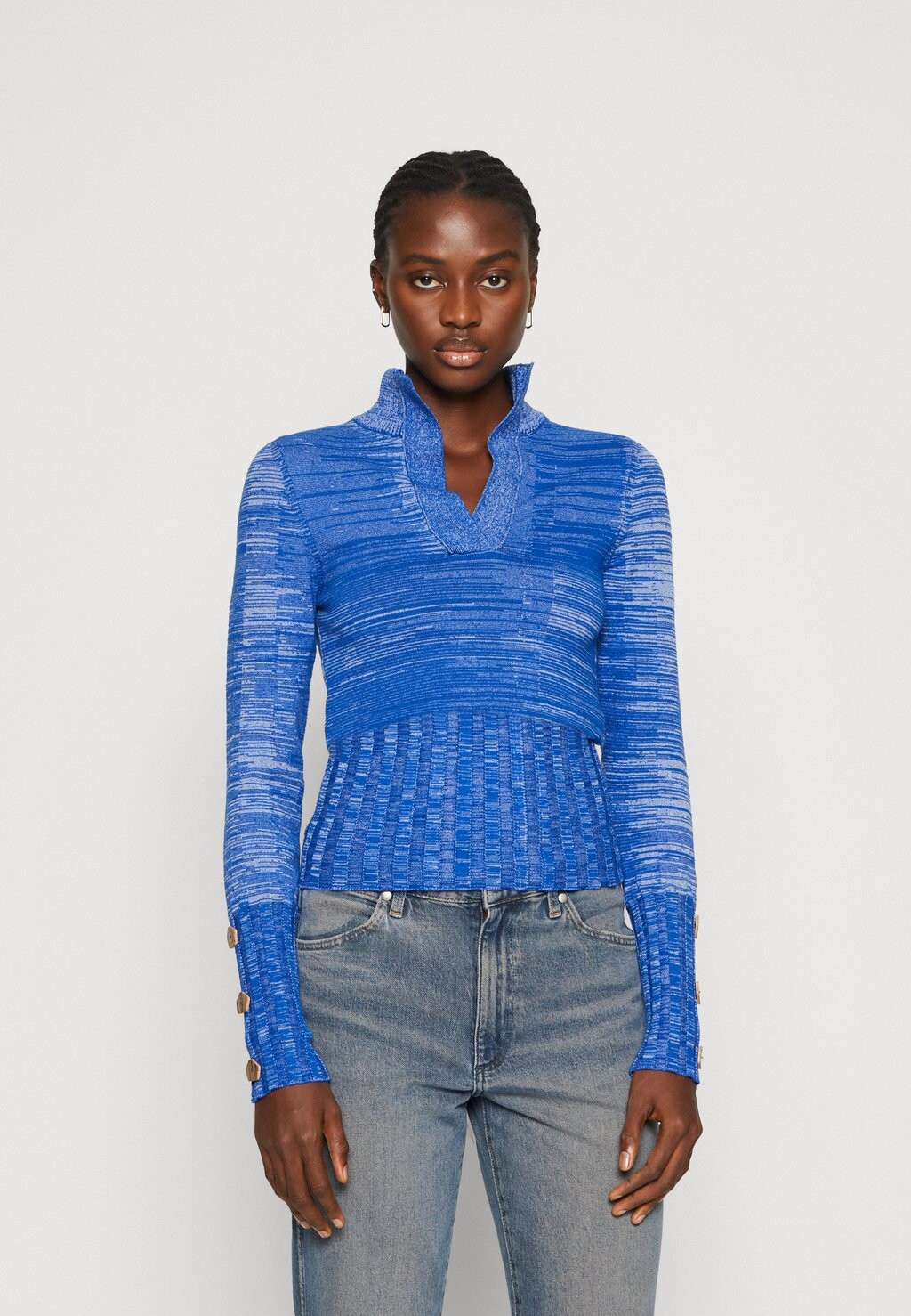 

Свитшот HOSBJERG LANIA TURTLENECK, цвет vibrant blue