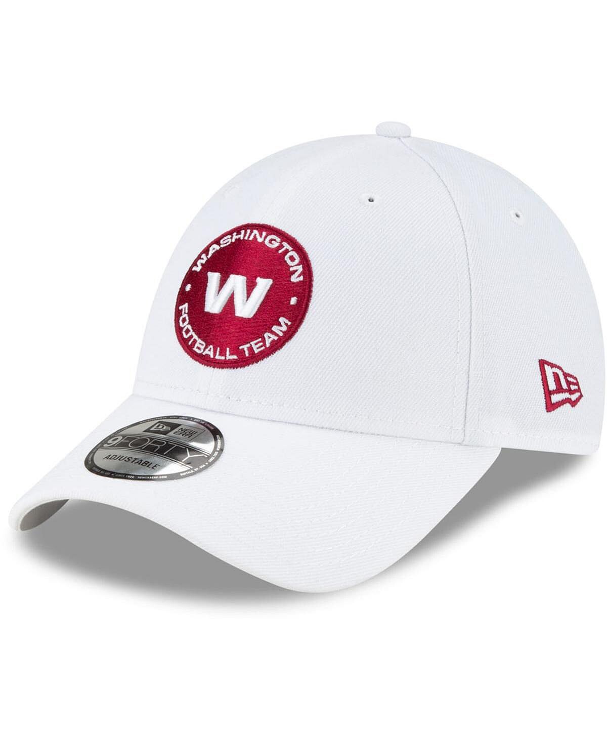 

Мужская белая регулируемая кепка Washington Football Team Circle Essential 9Forty New Era