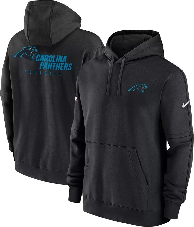 

Мужская толстовка с капюшоном Nike Carolina Panthers 2023 Sideline Club черная