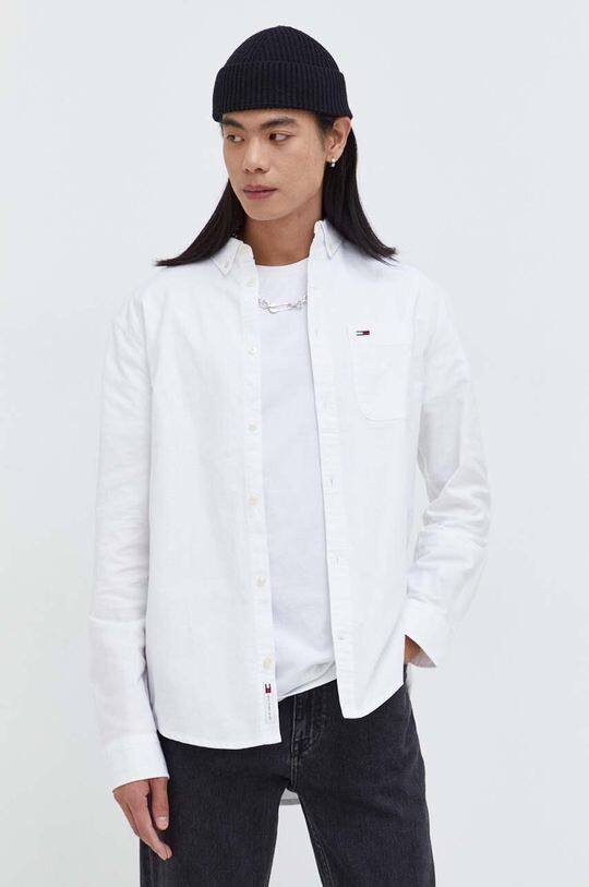 

Хлопчатобумажная рубашка Tommy Jeans, белый