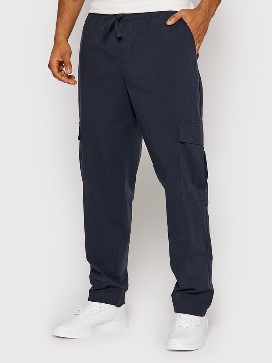Тканевые брюки стандартного кроя Jack&Jones, синий лонг gloria jeans практичный на 9 лет