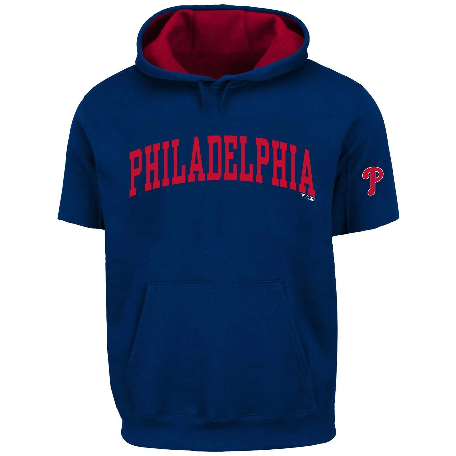 

Мужской пуловер с капюшоном и короткими рукавами Profile Royal Philadelphia Phillies Big & Tall