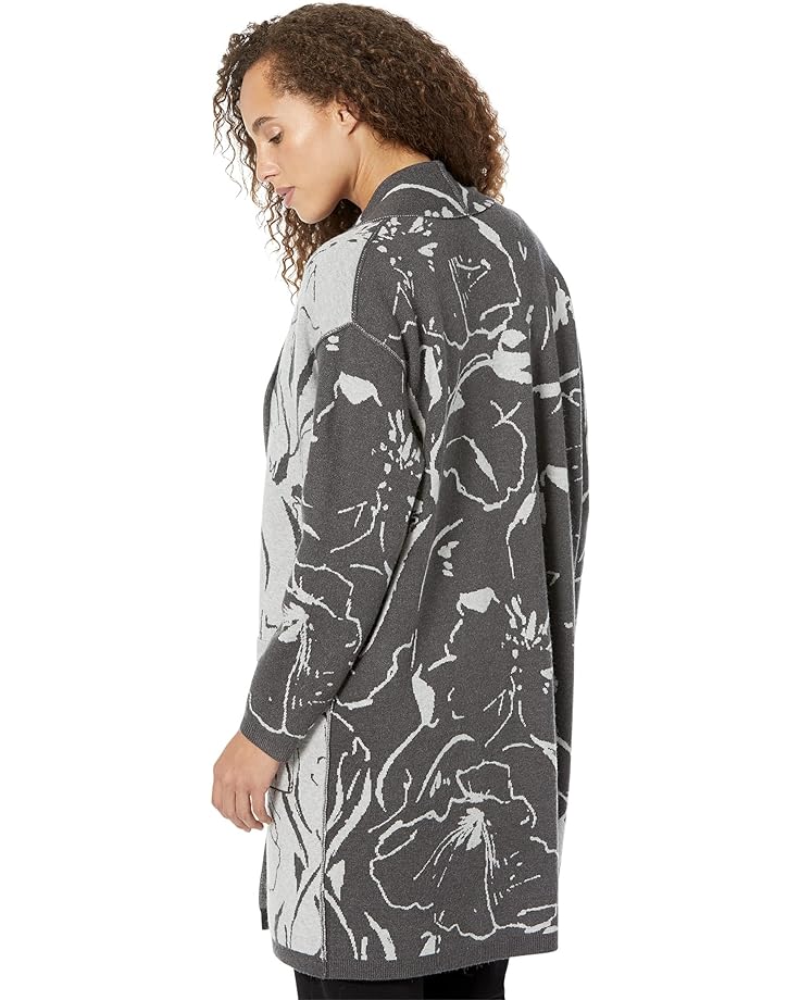 Свитер Liverpool Los Angeles Long Open Front Cardigan w/ Patch Pockets, цвет Sketchy Floral Jacquard