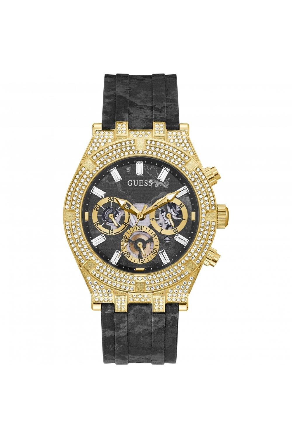 

Модные аналоговые кварцевые часы Continental из нержавеющей стали - Gw0418G2 Guess, золото