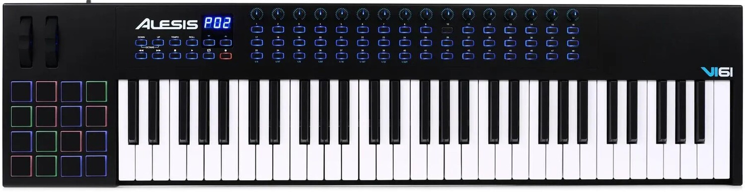 

Контроллер клавиатуры Alesis VI61 с 61 клавишей