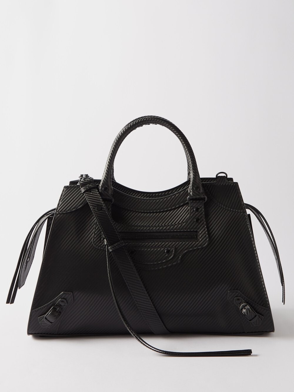 

Городская сумка neo classic из углеродного волокна Balenciaga, черный